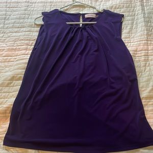 XL Purple Sleeveless Blouse. Size XL.